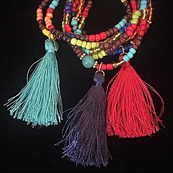 Jewelry - ๐๐๐ผBeads & Tassel Bracelet Set Jewelry - ๐๐๐ผBeads & Tassel Bracelet Set
