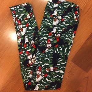 NEW Lularoe OS Holiday Snowman⛄️ Christmas Tree🎄