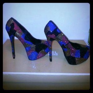 Steve Madden  Rhinestone Heels (Mulitcolor)