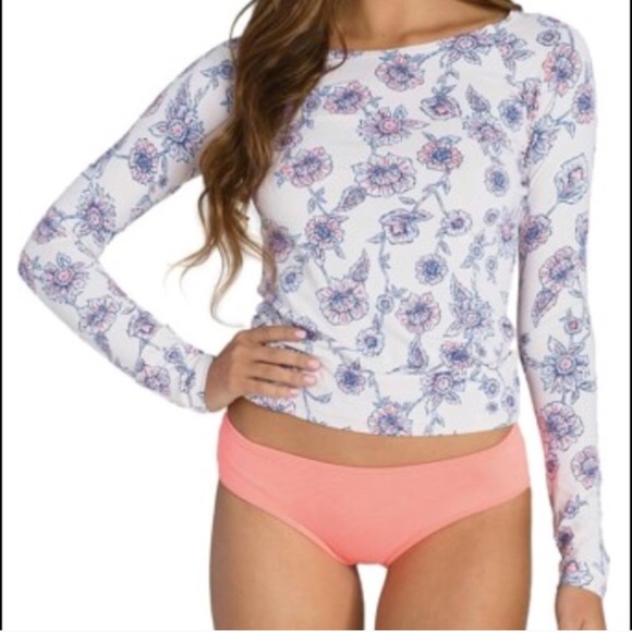 Billabong Tops - Floral Rash Guard