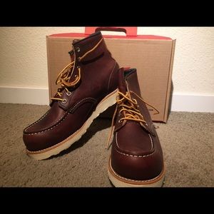 Red Wing Moc Toe Boots (Brown)