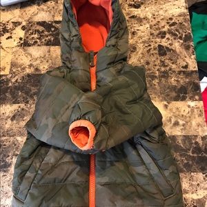 Boys camouflage coat size 6-9 months