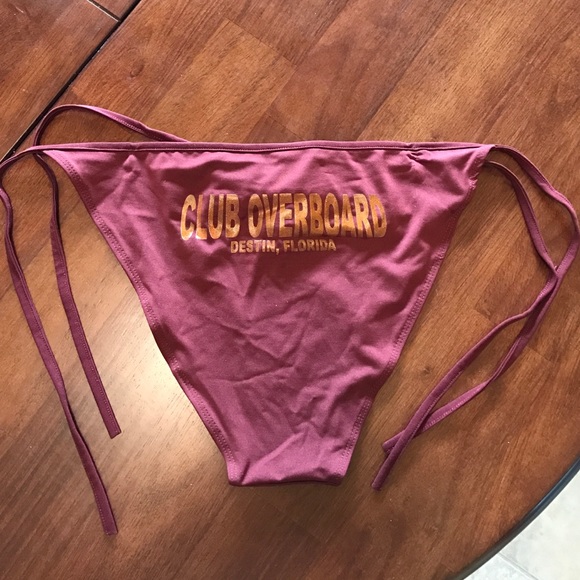 Club Overboard Destin FL burgundy bikini bottom XL