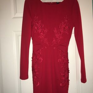 Leslie-Red Prom Dress