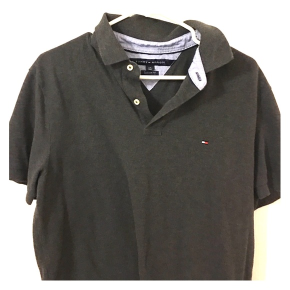 Grey Tommy Hilfiger Polo Shirt