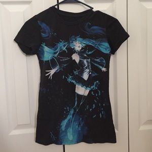 XS Women's Miku Anime Tee Shirt