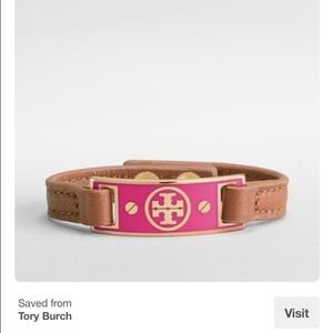 Tory Burch Enamel ID Logo Bracelet