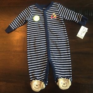 BRAND NEW Carter's Monkey Butt Sleep & Play!