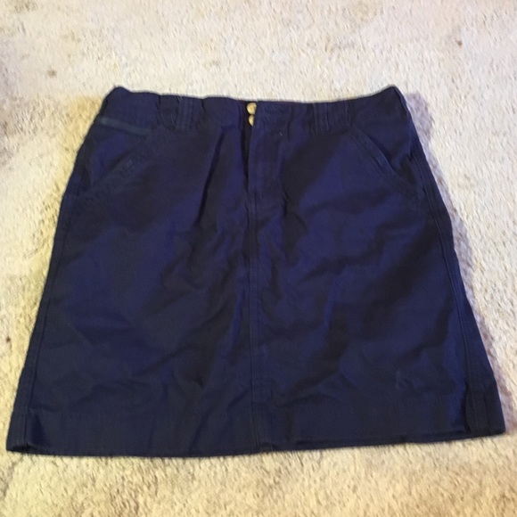 Navy pencil skirt