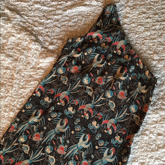 One shoulder silk dress