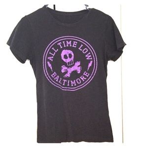 XS All Time Low Band Tee