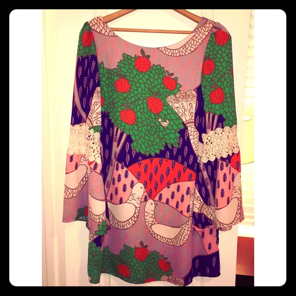 Judith March Multi-Colored Tunic Dress Sz Large 🌺