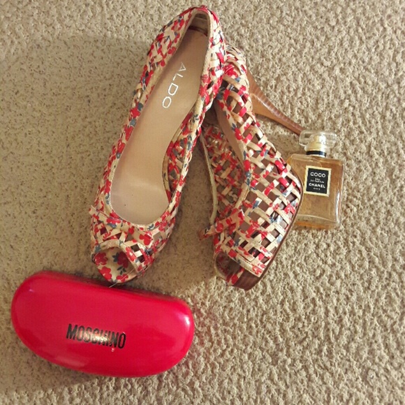Floral Aldo heels