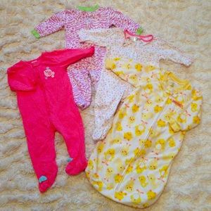 💖🎀Bundle of Baby Girl Pajamas!