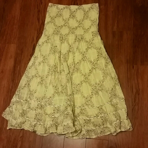 Summer strapless dress