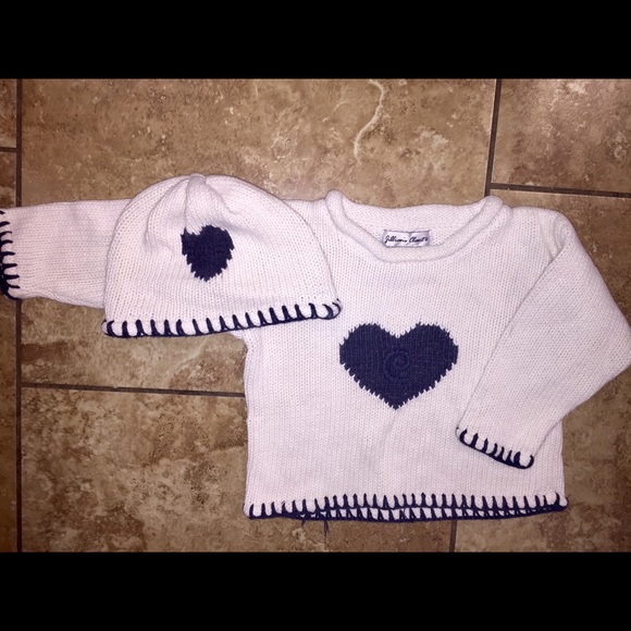 Jillian's Closet Sweater with Matching Hat Size 2T