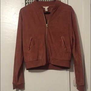 Suede Bomber jacket