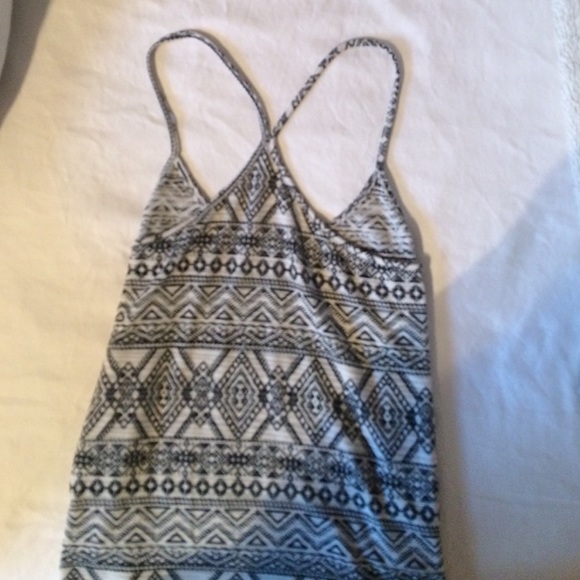 black and gray/white tank top - Picture 2 of 2