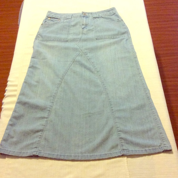 J.W Style Dresses & Skirts - Long jean skirt