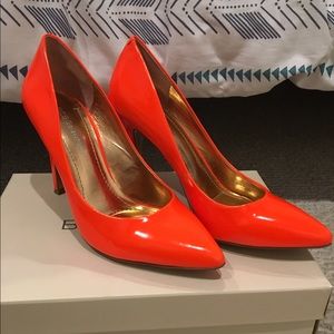 *BCBGeneration Cielo Pumps in Neon Orange