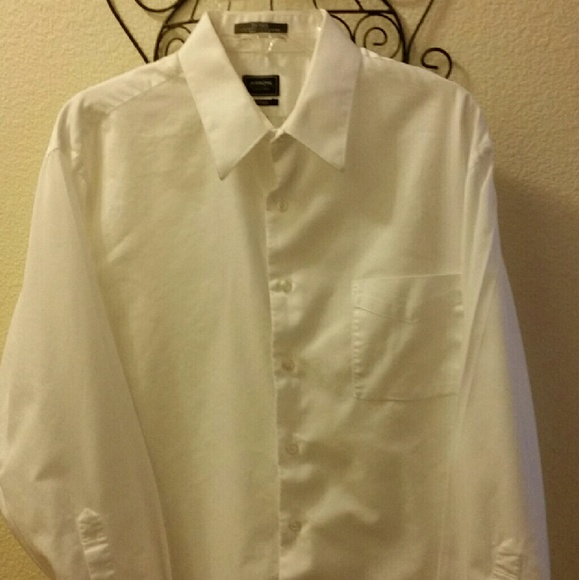Men's ARROW classic white dress shirt