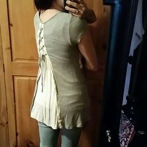 Hi low hem tunic T-Shirt