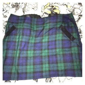 Top shop plaid skirt