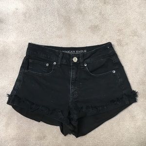 Black Denim American Eagle Shorts