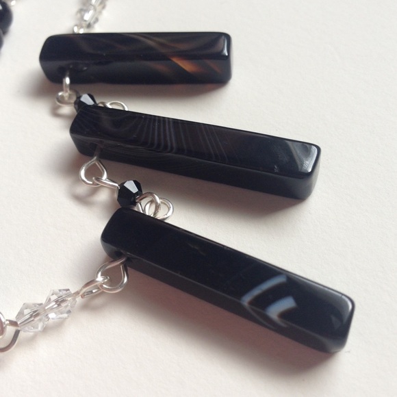 Banded agate & jasper necklace - Picture 3 of 4