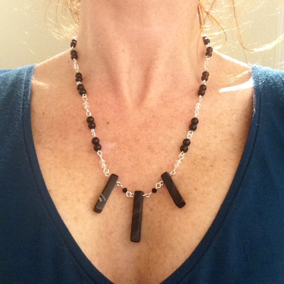 Banded agate & jasper necklace - Picture 4 of 4