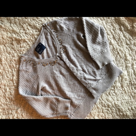 Gray cardigan