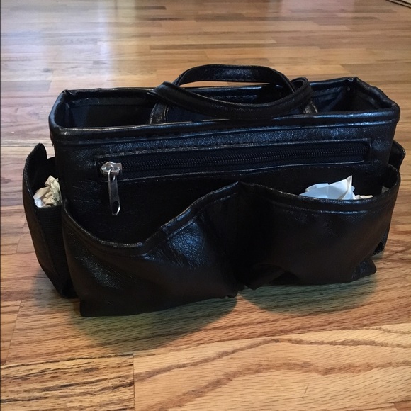 👨👩UNISEX Travel caddy black faux leather NWOT - Picture 2 of 3