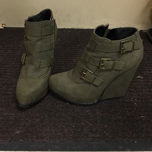 Wedge booties