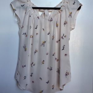 Floral Bow Back Blouse