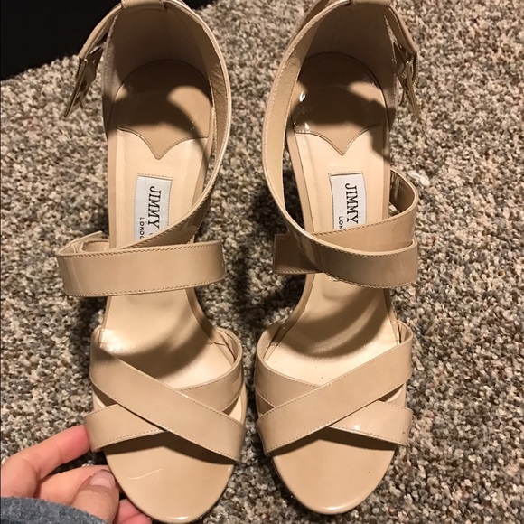 Jimmy Choo Louise Crisscross sandal Nude - Picture 1 of 4