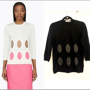 Comme des Garçons black crew neck sweater - M