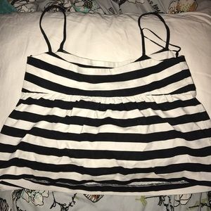 Spaghetti strap striped Zara top