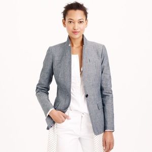 J Crew regent blazer in chambray, sz 00