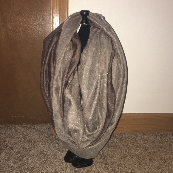 Brown ombré sparkly scarf - Picture 1 of 4