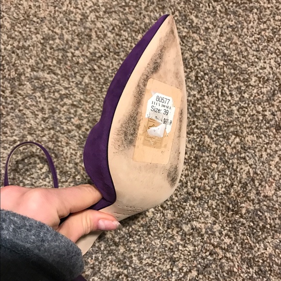 Jimmy Choo suede purple heels - Picture 3 of 3