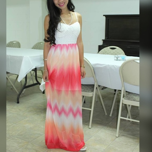 Trixxi juniors crochet-bodice maxi dress