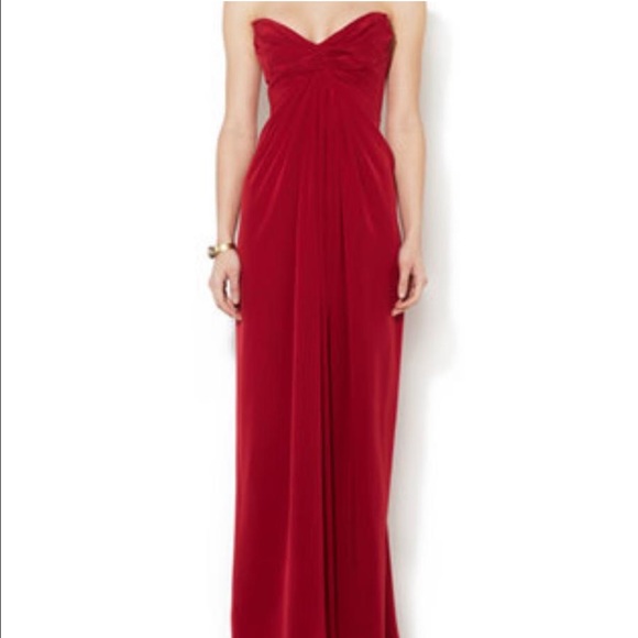 Zimermann garnet silk gathered dress