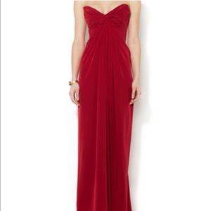 Zimermann garnet silk gathered dress