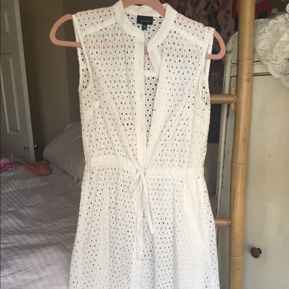 White dress with slip