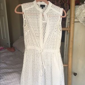 White dress with slip