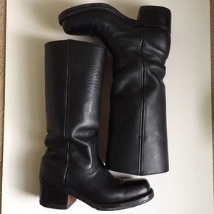 Frye Campus boots, size 7, black