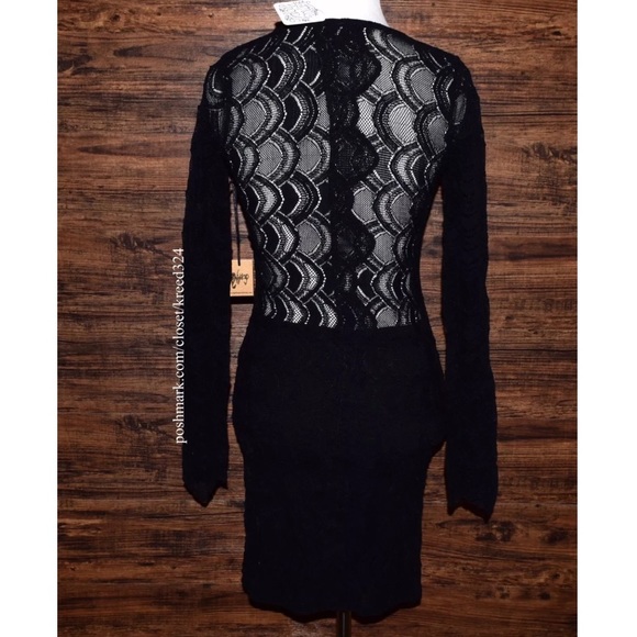 FREE PEOPLE Party Dress Intricate Draped Mini Gown - Picture 9 of 12