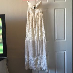 Lovely flower lace maxi dress