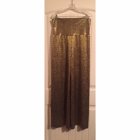 Gold shimmer pants