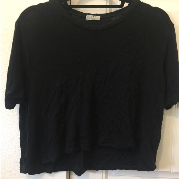 Soft and Loose Black Tee